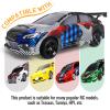 FriHobby 1/10 RC Touring Wheel Rims & Rubber Tires 12mm Hex Fit Traxxas 4tec 2.0 3.0 Tamiya Redcat Racing HPI HSP Exceed 1:10 Scale RC On-Road Racing Car, with Foam Inserts, Non-glued view 4