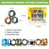 12Pcs Magnetic Rings Fidget Spinner Toys Set, ADHD Stress Relief Fingers Magnet Rings, Graffiti Camo Magical Fidget Toys Pack for Training Relieves Autism Anxiety, Great Gift for Adults Teens Kids view 2