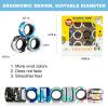 YISHIDANY 12Pcs Magnetic Rings Fidget Spinner Toys Set, ADHD Stress Relief Fingers Magnet Rings, Graffiti Camo Magical Fidget Toys Pack for Training Autism Anxiety, Great Gift for Adults Teens Kids view 2