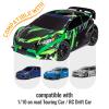 FriHobby 1/10 RC Touring Wheels and Tires 12mm Hex for Traxxas 4Tec 2.0 Tamiya TT02 1/14 Wltoys 144001 1/16 Traxxas Slash 1/18 Latrax Teton Redcat HPI HSP Brushless 2S 3S RC On-Road Tyres, Non-Glued view 4