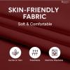 KRISHNA Daycare Cot Sheets for Toddler and Preschool with Corner Elastic Loops, Soft & Comfortable Brushed Microfiber Crib Sheet Kids Naptime, 23" x 51", Pack of 12, Burgundy view 4