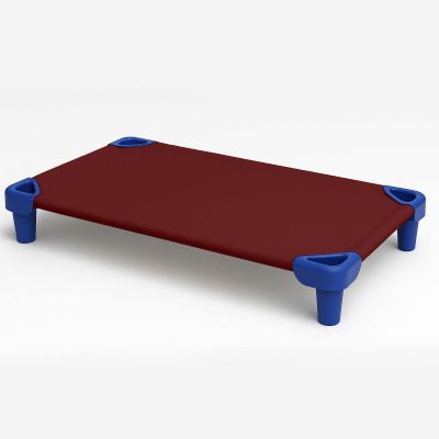 KRISHNA Daycare Cot Sheets for Toddler and Preschool with Corner Elastic Loops, Soft & Comfortable Brushed Microfiber Crib Sheet Kids Naptime, 22" x 52", Pack of 6, Burgundy