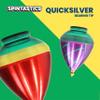 Spintastics Quicksilver Hybrid Bearing Spin Top - Bearing Tip (Purple Green Splash and Green) view 4