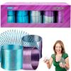 The Dreidel Company Metal Coil Spring, Goody Bag Fillers, Party Favor for Kids, Variety of 2.4" (60mm) Individually Boxed (10-Pack) view 1