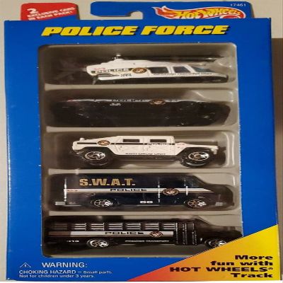 1996 Hotwheels Police Force 5-Car Gift Pack!