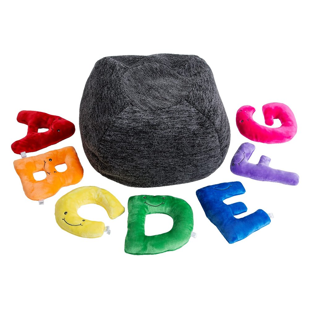 Alphapals Educational Alphabet Toys - 26 Piece Rainbow Colors Set, Large 11" Stuffed Letters in Plush Bag - Perfect Learning Language Awareness & ABCs Recognition Gifts for Kids, 3, 4, & 5 Year Olds