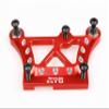 GTBRacing 1/5 RC Car LOSI DBXL-E V1.0 CNC Aluminum Front Top Chassis Plate, Front + Rear Chassis Brace Set Upgrade Parts (Red) view 4
