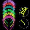 ZIRICHER 6PCS Happy Birthday Headbands, Luminous Birthday Crowns For Women Glow In The Dark Girls Headbands Kids Party (6 Colors Per Pack) view 2