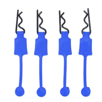4PCS 1/10 RC Car Shell Bolt Clips, Durable Model Car Body Mounting Pins for Various Off-Road Racing and Hobbyist Use(Dark Blue)