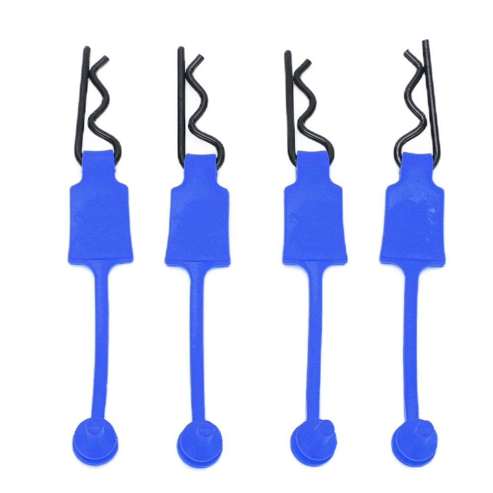 4PCS 1/10 RC Car Shell Bolt Clips, Durable Model Car Body Mounting Pins for Various Off-Road Racing and Hobbyist Use(Dark Blue)