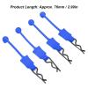 4PCS 1/10 RC Car Shell Bolt Clips, Durable Model Car Body Mounting Pins for Various Off-Road Racing and Hobbyist Use(Dark Blue) view 2