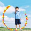 DSJUGGLING 9.8 Ft Rainbow Flowy Spinning & Shaking Dragon Poi, 3 Meters Flinging Dragon Spiral Practice Ribbon Streamer with Fiberglass Handsticks + Travel Bag view 4