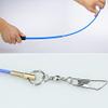 DSJUGGLING 32.8 FT Blue Celadon Dragon Ribbon Poi with Wand, 10 Meters Outdoor Flinging Fitness Blue Dance Dragon Ribbon Streamer with Adjustable Fiberglass Handstick + Carry Bag view 4