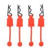 4PCS 1/10 RC Car Shell Bolt, RC Car Shell Bolt Clip Model Car Body Clips Pins Compatible with ARRMA Axial SCX10 Redcat GEN8 RC Car(red) view 1