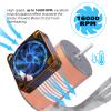 Hobbyfire Motor Cooling Fan RC Model Heatsink 16000RPM ESC Cooling Fan for RC Car Truck Buggy Crawler 1/8 1/10 Scale 540 550 Brushless Motor (Black-Gold) view 3