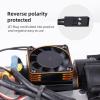 Hobbyfire Motor Cooling Fan RC Model Heatsink 16000RPM ESC Cooling Fan for RC Car Truck Buggy Crawler 1/8 1/10 Scale 540 550 Brushless Motor (Black-Gold) view 4