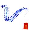 19.6 FT Silk-Like Blue Dragon Poi, Flinging Dragon Spiral Practice Ribbon Streamer with 90 cm Stretchable Fiberglass Handstick Rod + Travel Carry Bag! view 3