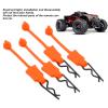 Dilwe RC Body Clip Retainer, 4PCS 1/10 RC Car Shell Bolt, RC Car Shell Bolt Clip Model Car Body Clips Pins Compatible with ARRMA Axial SCX10 GEN8 RC Car RC Accessories(Orange) view 4