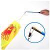 3D Colorful Dragon Silk-like Flowy Spinning & Shaking Poi - Flinging the Dragon Spiral Practice Ribbon Streamer with Fiberglass Handsticks + Travel Bag! (5 Meters (16.4 FT), Gold Scale Color) view 3
