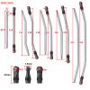 Que-T 1 Set Metal Steering Pull Rod Link Linkage for 1: 10 RC Axial SCX10 90048 RR10 90053 Crawler Car Silver view 2