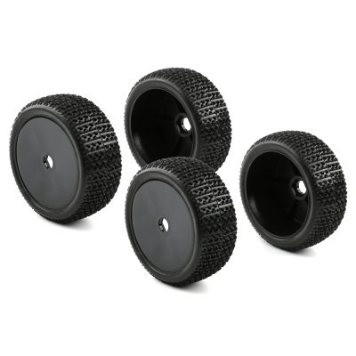 Rchobbytop 4pcs 17mm Tires and Hard Dish Wheels with Drive Hex Adapters for 1/8 Buggy RC Racing Car Kyosho Tamiya Redcat HPI Traxxas AE Losi TLR HSP 94762 94081