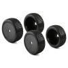 Rchobbytop 4pcs 17mm Tires and Hard Dish Wheels with Drive Hex Adapters for 1/8 Buggy RC Racing Car Kyosho Tamiya Redcat HPI Traxxas AE Losi TLR HSP 94762 94081 view 1