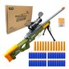 AGM MASTECH AWM Shell-Throwing Blaster Set, 40 Official Foam Darts, 12 Shells, 2 Magazines. Fun Playset for Boys Girl, Kids, and Adults (Green) view 1