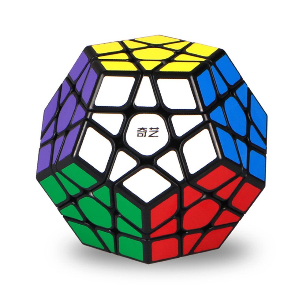 QYTOYS Toys Megaminx Speed Cube Puzzle Toy,Pentagonal Dodecahedron Magic Puzzle Toy,Brain Teaser QiHeng ABS Square Cube (Sticker 3X3)