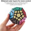 QYTOYS Toys Megaminx Speed Cube Puzzle Toy,Pentagonal Dodecahedron Magic Puzzle Toy,Brain Teaser QiHeng ABS Square Cube (Sticker 3X3) view 4