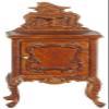 Melody Jane Dolls Houses Dollhouse Victorian Walnut Bedside Table Nightstand JBM Bedroom Furniture 1:12 view 1