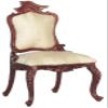 Melody Jane Dolls Houses Dollhouse Victorian Cream Side Chair JBM Miniature Mahogany Dining Room Furniture view 1