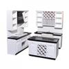 Melody Jane Dolls Houses Dollhouse Modern Black & White Kitchen with Island Miniature Furniture Set view 1
