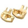 AllinRC Brass Front Steering Knuckle Pair for Axial SCX10 II Honcho 90046  CNC-Machined C-Hub Upgrade with Added Unsprung Weight view 2