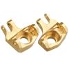 AllinRC Brass Front Steering Knuckle Pair for Axial SCX10 II Honcho 90046  CNC-Machined C-Hub Upgrade with Added Unsprung Weight view 3