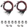 2Pack HIRCQOO 6LED RC Car LED Light Headlights Taillight Lighting with JR Y Cable Compatible with Traxxas HSP Tamiya Redcat RC4WD Axial Kyosho Arrma 1/8 1/10 1/12 RC Car Truck (2Blue + 2White + 2Red) view 4