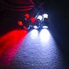 2Pack HIRCQOO 4LED RC Car LED Light Headlights Taillight Lighting with JR Y Cable Compatible with Traxxas HSP Tamiya Redcat RC4WD Axial HPI Kyosho Arrma 1/8 1/10 1/12 RC Car,2Red & 2White (3mm LEDs) view 2