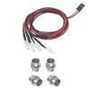 2Pack HIRCQOO 4LED RC Car LED Light Headlights Taillight Lighting with JR Y Cable Compatible with Traxxas HSP Tamiya Redcat RC4WD Axial HPI Kyosho Arrma 1/8 1/10 1/12 RC Car,2Red & 2White (5mm LEDs) view 4