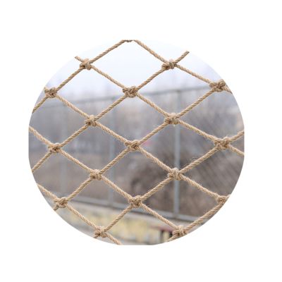 Rope Net Hemp, Treehouse Safety Nets Cargo Rope Heavy Duty Netting Indoor Stair Fence Playground Railing Protective Net Swing Rope Ladder Mesh (Size : 2 * 2m(7 * 7ft))