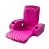 TRC Recreation Folding Baja Chair Foam Swimming Pool Float, Portable Super Soft Floating Lounger with 2 Cup Holders for Beach Essentials, Pink view 1