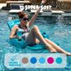 TRC Recreation Folding Baja Chair Foam Swimming Pool Float, Portable Super Soft Floating Lounger with 2 Cup Holders for Beach Essentials, Teal view 4