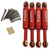 NHX RC Aluminum Shocks with Built-in Shock Spring Set (4pcs) Red : SCX24 view 1