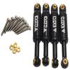 NHX Aluminum Shocks with Built-in Shock Spring Set (4pcs) Black : SCX24 view 1