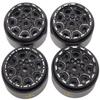 NHX RC 1.0" 8H Alum Beadlock Crawler Wheels Rims Black 4 w/Brass Weight: SCX24 view 3