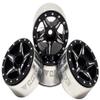 NHX RC 1.0" 5P Aluminum Beadlock Crawler Wheels Rims Black 4pcs: Axial SCX24 view 1