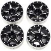 NHX RC 1.0" 5P Aluminum Beadlock Crawler Wheels Rims Black 4pcs: Axial SCX24 view 2