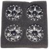 NHX RC 1.0" 5P Aluminum Beadlock Crawler Wheels Rims Black 4pcs: Axial SCX24 view 3