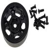 NHX RC 1.0" 5F Aluminum Beadlock Crawler Wheels Rims Black 4pcs : Axial SCX24 view 3