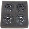 NHX RC 1.0" 5F Aluminum Beadlock Crawler Wheels Rims Black 4pcs : Axial SCX24 view 4