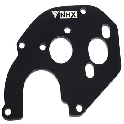 NHX Aluminum Motor Mount Plate Black : SCX24
