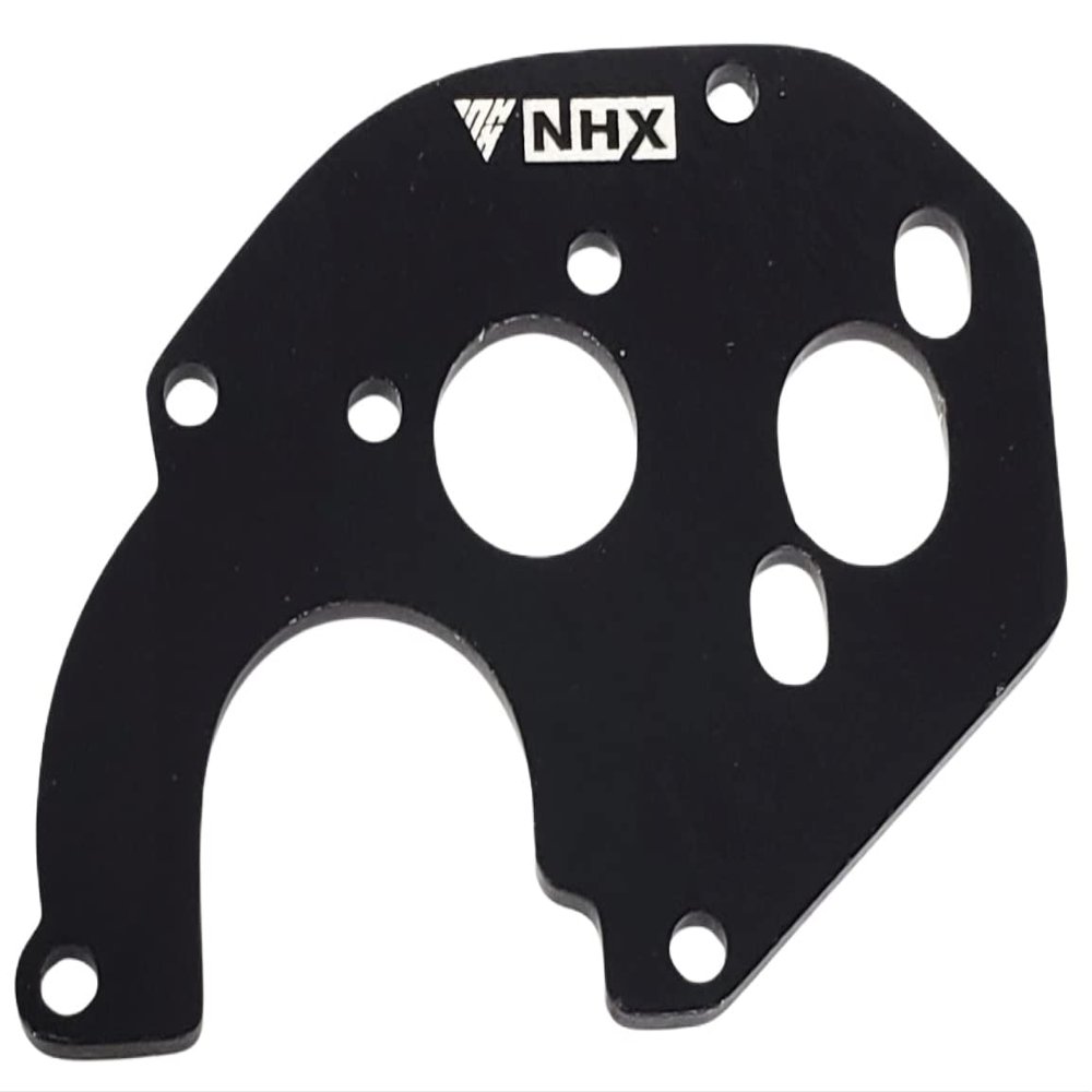 NHX Aluminum Motor Mount Plate Black : SCX24